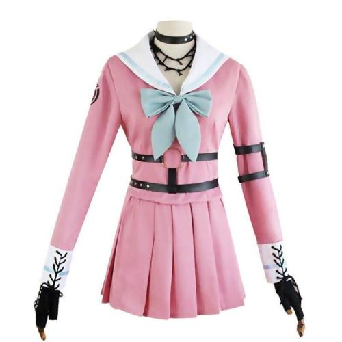 Anime Danganronpa Miu Iruma Costume Wigs Dangan Ronpa 2 Uniforms Dress