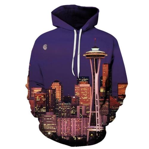 Seattle Sky Needle 3D - Sweatshirt, Hoodie, Pullover