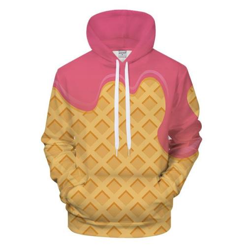 Melting Pink Ice Cream 3D - Sweatshirt, Hoodie, Pullover