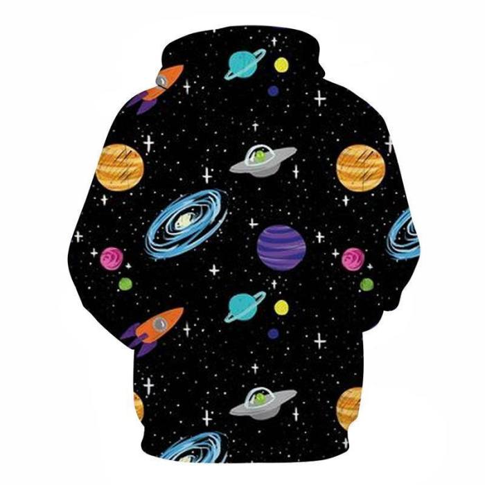 Outer Space 3D - Sweatshirt, Hoodie, Pullover