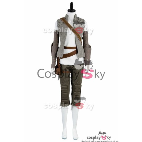 Star Wars 8 The Last Jedi Rey Outfit Cosplay Costume