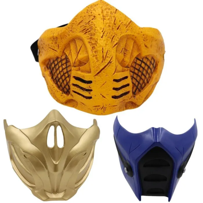 Mortal Kombat 11 Sub-Zero Scorpion Resin Helmet Cosplay Costume Props