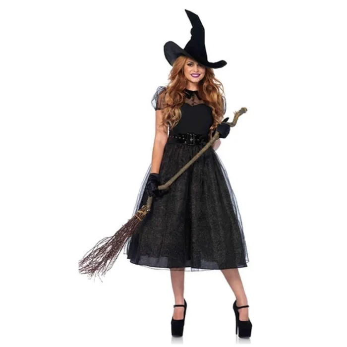 Halloween Sexy Witch Costumes Adult Women Queen Carnival Party Cosplay Fancy Dress
