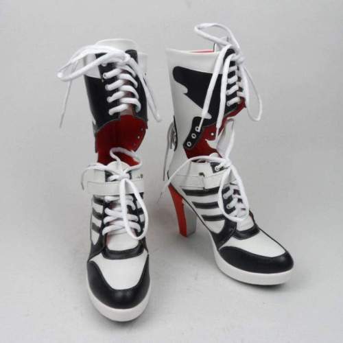 suicide squad harley quinn boots bota accessories black women for harley shoes harley quinn costume cosplay suicide squad
