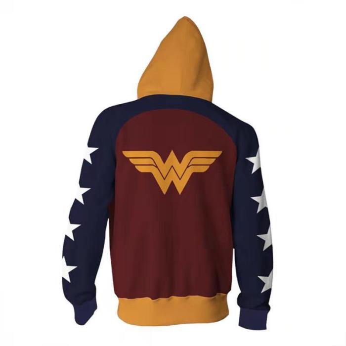 Wonder Woman Hoodie Sweater Wonder Woman  Busters 3D Sweatshirt Wonder Woman  Cosplay Costume
