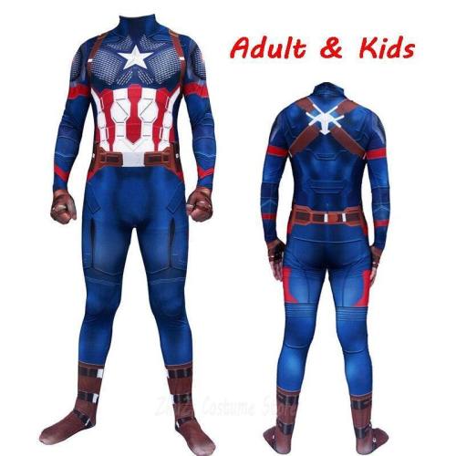 Captain America Iron Man Zentai Jumpsuits Suit Bodysuit Cosplay Costumes