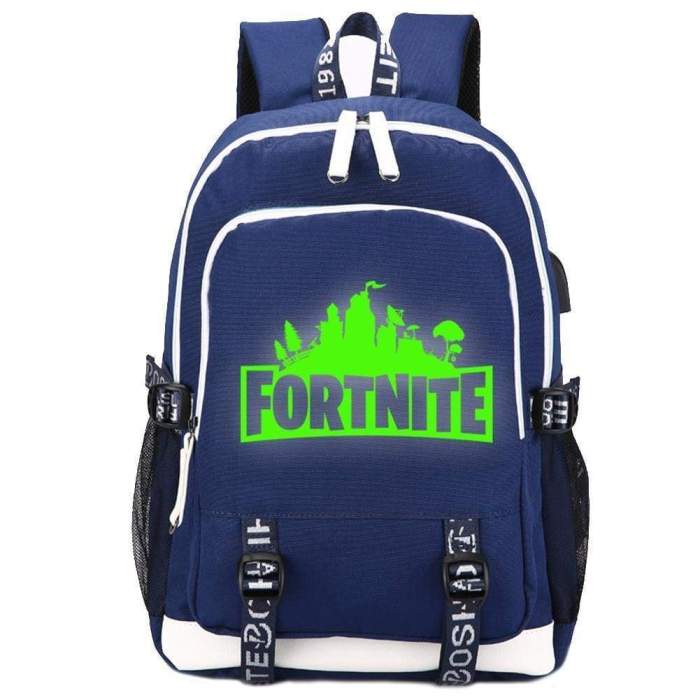 Game Fortnite Luminous Usb Student Backpack