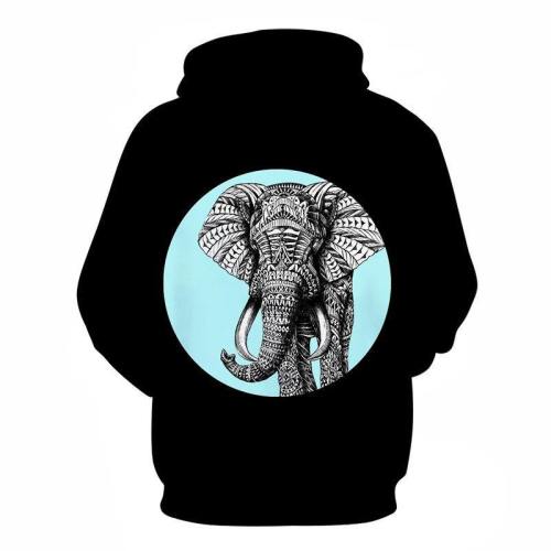 Elephant Print 3D - Sweatshirt, Hoodie, Pullover