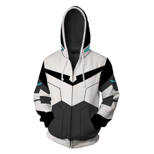 Legendary Defender Hoodies Paladin Shiro Zip Up Hoodie