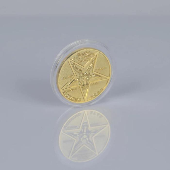 Lucifer Pentecostal Coin Silver&Gold Coin High Quality Brand Sale Cosplay Accessories Movie Costume Prop For Fans