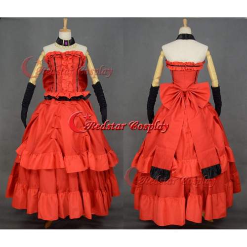 Black Butler Madame Rouge Cosplay Costume Red Dinner Party Dress