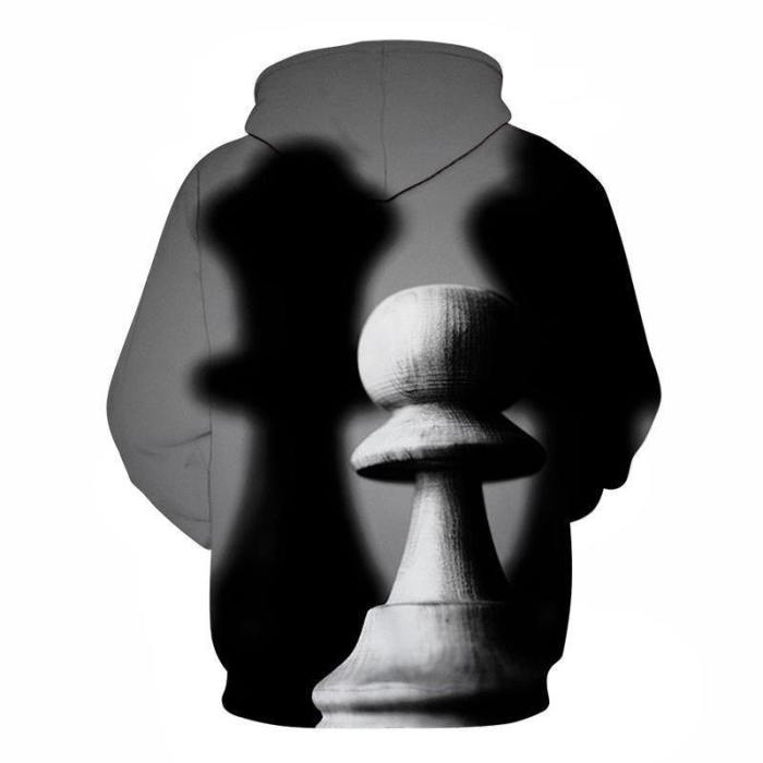 Chess Shadow 3D - Sweatshirt, Hoodie, Pullover