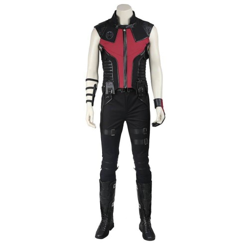 The Avengers Hawkeye Suit Clinton Barton Halloween Costume Prumium Suit With Boots