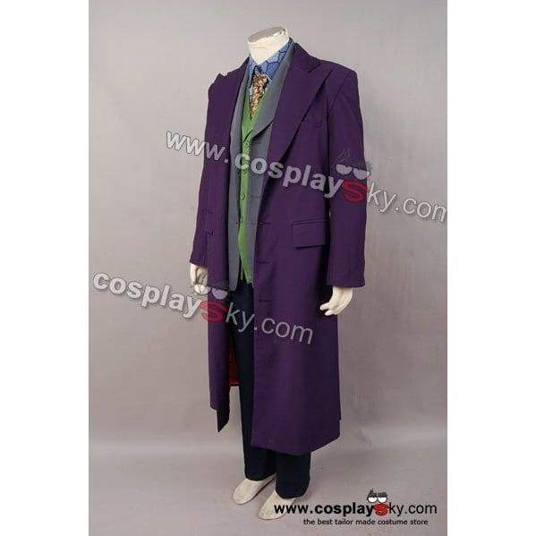 Dark Knight Joker 6 Pcs Costume Set * Gabardine Trench Coat Version