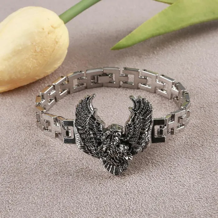 Stainless Steel Wolf Head Charm Bracelet Collection