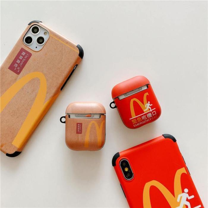 Mcdonald'S Kraft Paper Apple Airpods Protective Case Cover