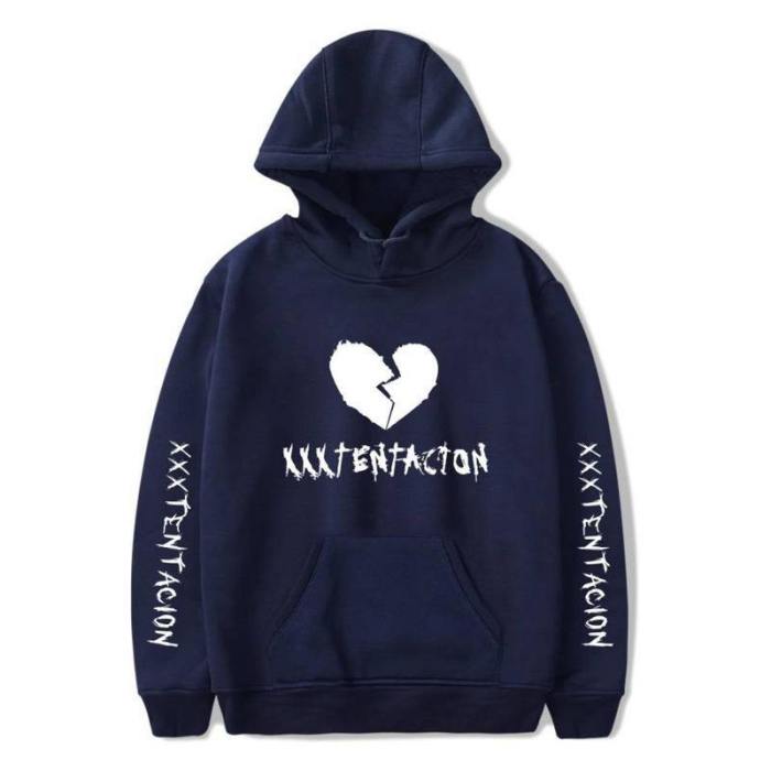 Unisex Broken Heart Xxxtentacion Printed Hoodie Sweatshirt