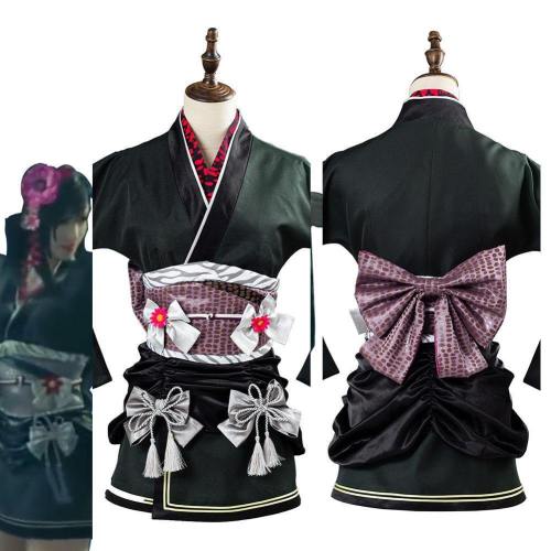 Final Fantasy Vii:7 Remake The Honeybee Inn Tifa Lockhart Exotic Kimono Gown Dress Cosplay Costume