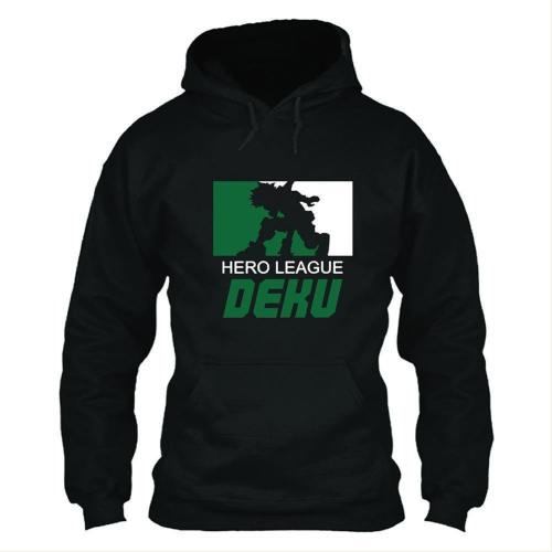 Unisex My Hero Academia Hoodies Izuku Midoriya Deku Printed Pullover Jacket Casual Sweatshirt