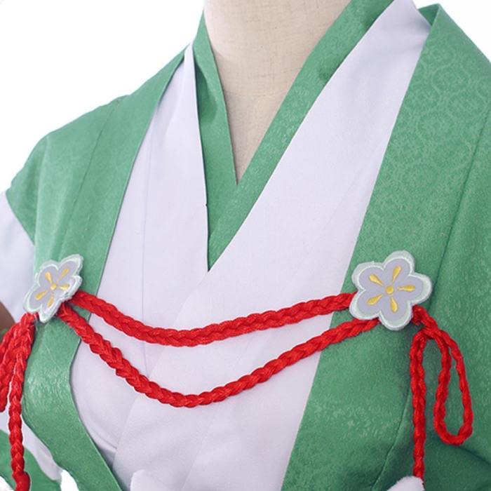 My Boku No Hero Academia Midoriya Izuku Kimono Princess Dress Full Set Halloween Carnival Cosplay Costume