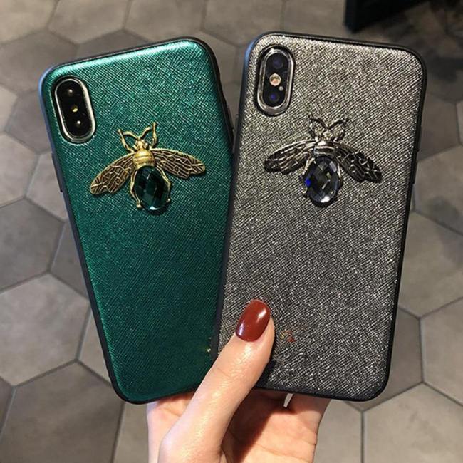 3D Diamond Bee Glitter Phone Case