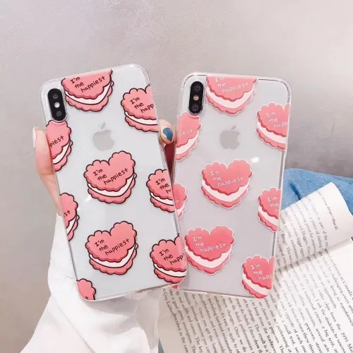 Heart Cake Transparent Phone Case