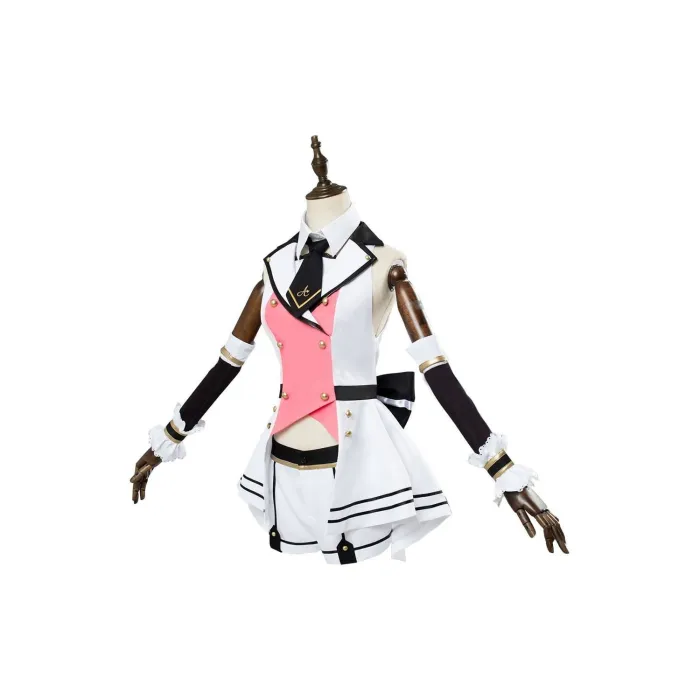 A.I.Channel Kizuna Ai Cosplay Costume Girls Pink Sexy Outfit