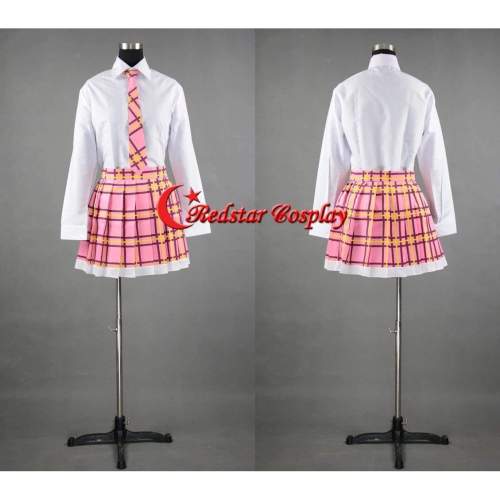 Noragami Pink Hair God Kofuku Uniform Cosplay Costume Custom In Sizes