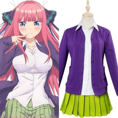 Anime The Quintessential Quintuplets Nino Nakano Cosplay Costume