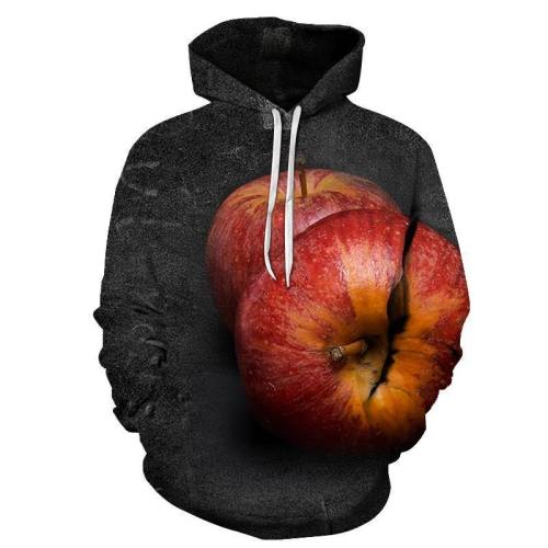 Pair Of Red Apples 3D - Sweatshirt, Hoodie, Pullover