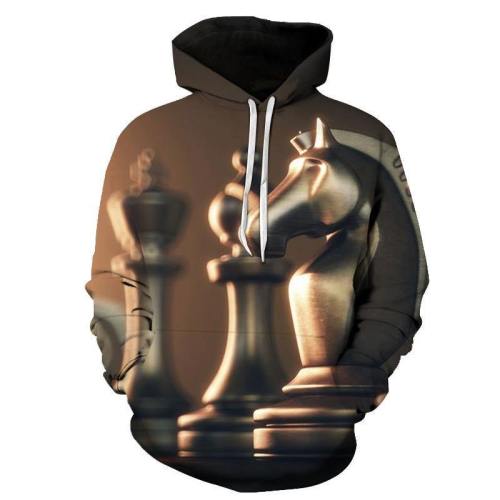 Knight Chess Piece 3D - Sweatshirt, Hoodie, Pullover