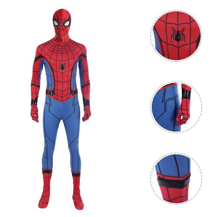 Spider Man Suit Homecoming Spiderman Jumpsuit Halloween Cosplay Costume