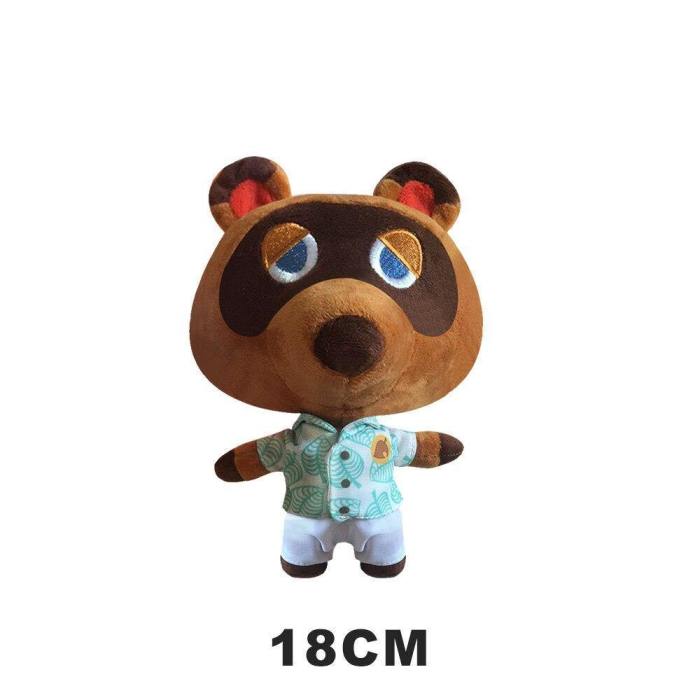 Animal Crossing Tom Nook Raccoon Figure Plush Stuffed Doll Toys Gifts