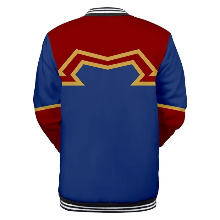 Captain Marvel Jacket - Carol Danvers Baseball Jacket