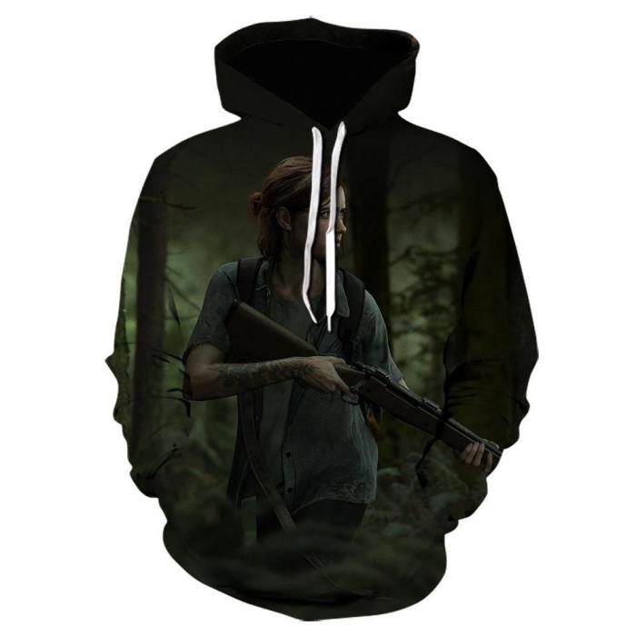 The Last Of Us: Part Ii Cosplay Erie Costume 3D Printed Hoodie Sweater Jacket Man Woman Halloween Party Prop