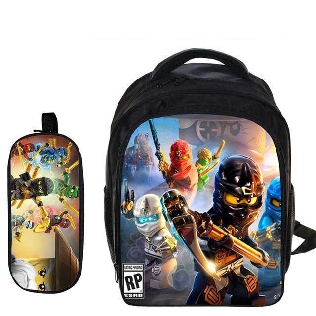 Lego Backpacks Gifts For Boys Girls Kids Cartoon Ninjago Pattern School Bag Pencile Case
