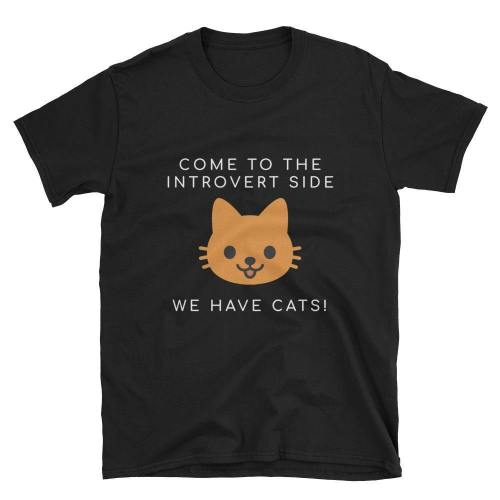  We Have Cats  Short-Sleeve Unisex T-Shirt (Black/Navy)