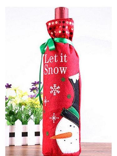Christmas Wine Bottle Cover For Party Decoration