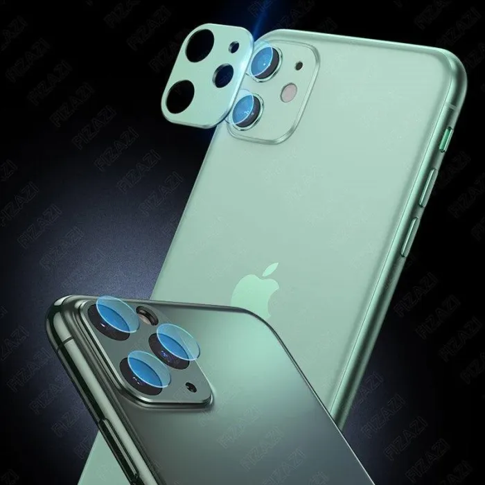 9H Camera Lens Tempered Glass Film With Matching Metal Ring Protective Cover