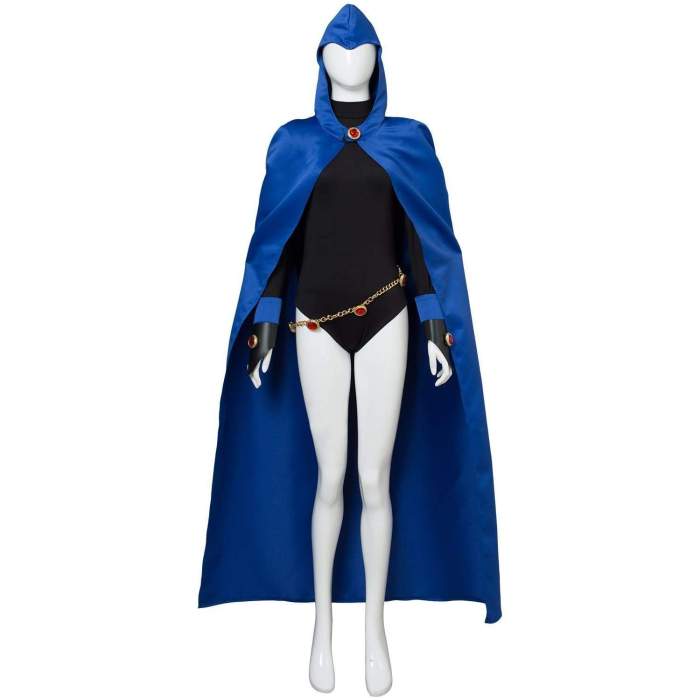 Teen Titans Raven Outfit Cape Cosplay Costume