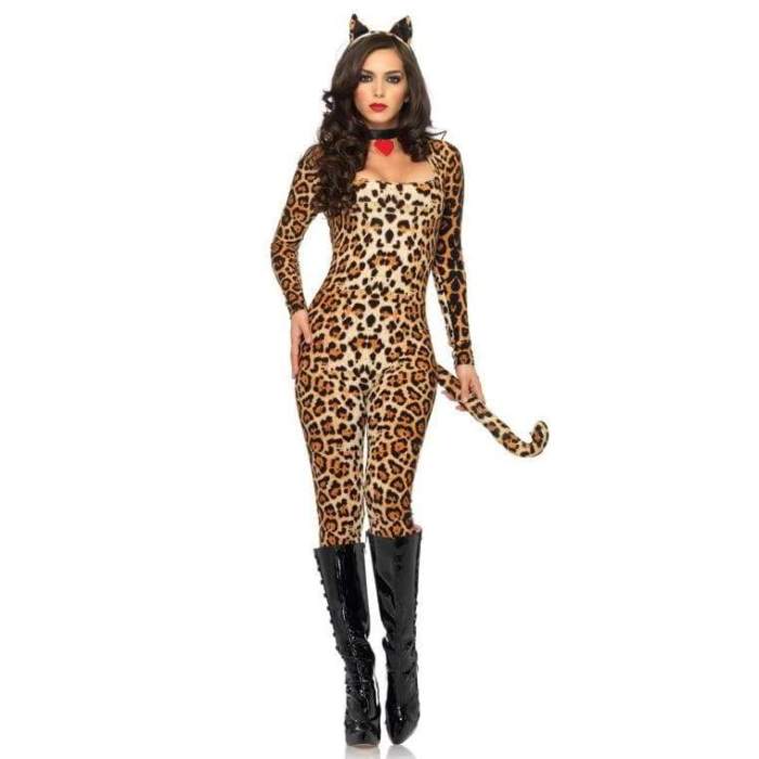 Sexy Women PVC Latex Bodysuits Jumpsuit Catwoman Shiny Super Hero Animal Faux Leather Catsuit Halloween Costume