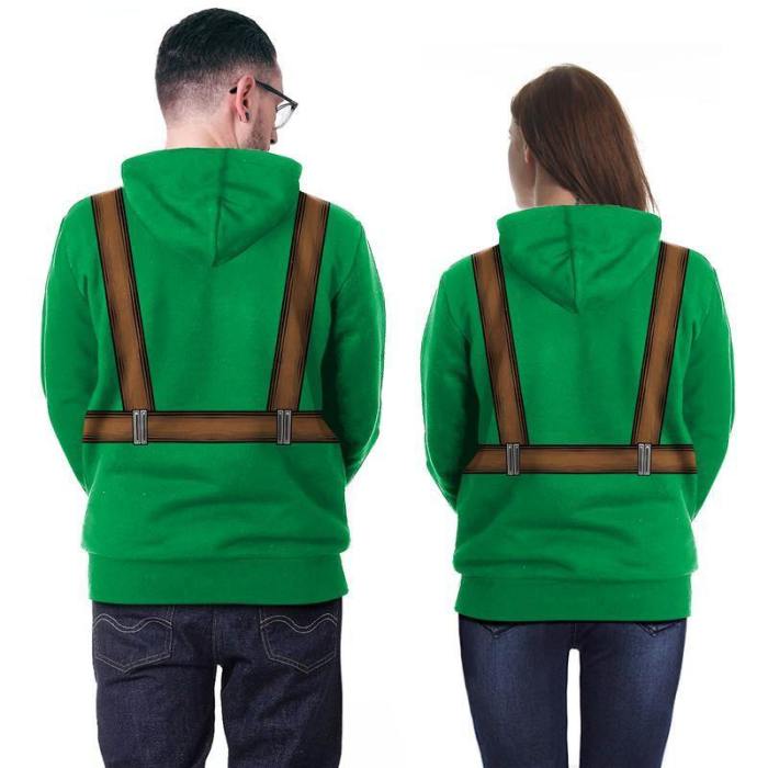 St. Patrick'S Day Green Three-Leaf Irish Print Sweatshirt