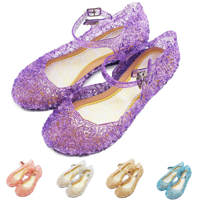 Kids Girls Toddler Princess Elsa Crystal Sandals Summer Dance Shoes