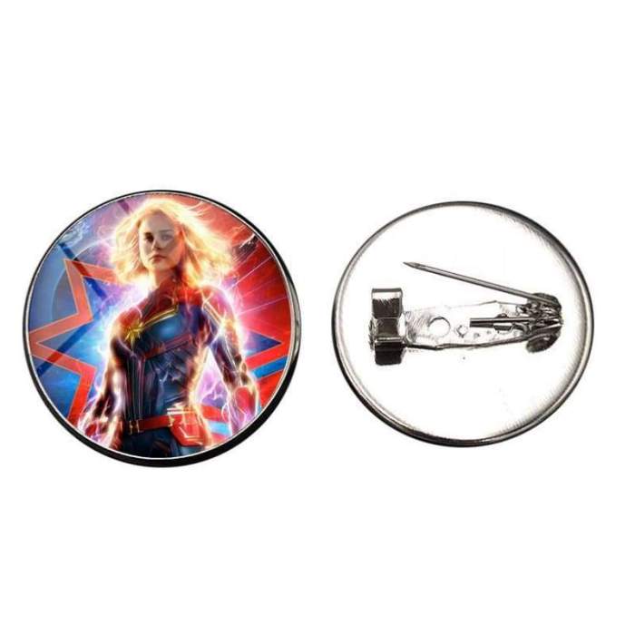 Captain Marvel Glass Gems Lapel Pin Set - 6-Pack