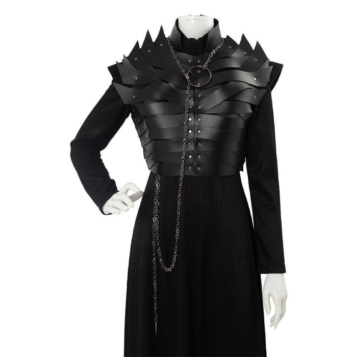 Game Of Thrones Season 8 S8 E2 Sansa Stark Leather Armor Cosplay Costume
