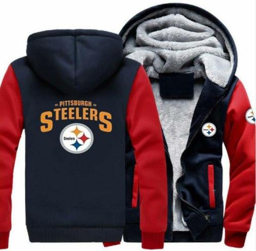 Pittsburgh Steelers Casual Hooded Warm Sweatshirts Male Thicken Tracksuit