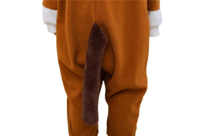 Brown Horse Plush Onesie For Kids Brown Horse Pajamas For Girls
