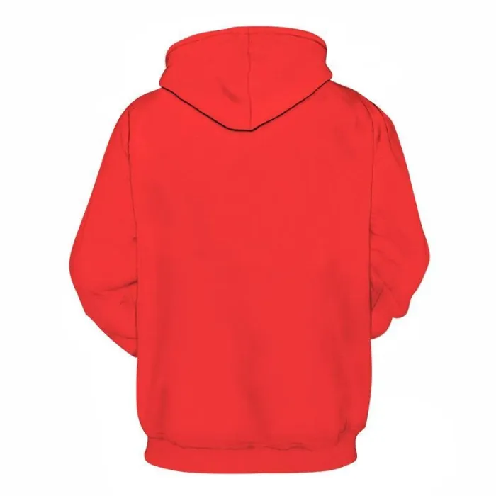 Red Orange Shade Of Red 3D - Sweatshirt, Hoodie, Pullover