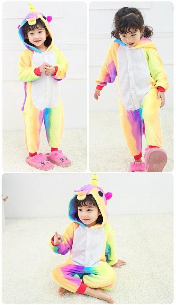 Child Romper Rainbow Color Costume For Kids Onesie Pajamas For Girls Boys
