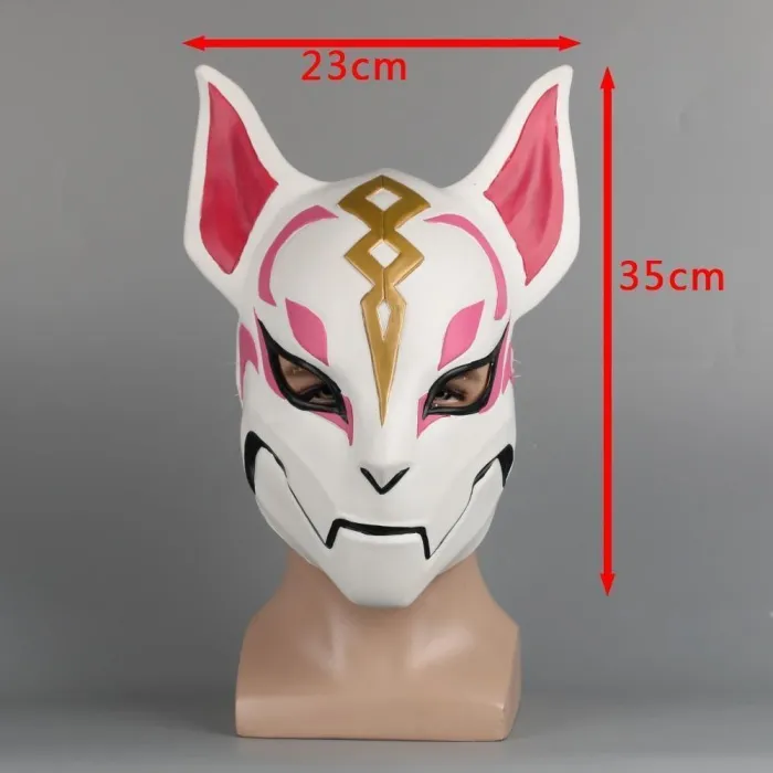 Fortnite Fox Drift Skin Mask Helmet Halloween Half Face Mask